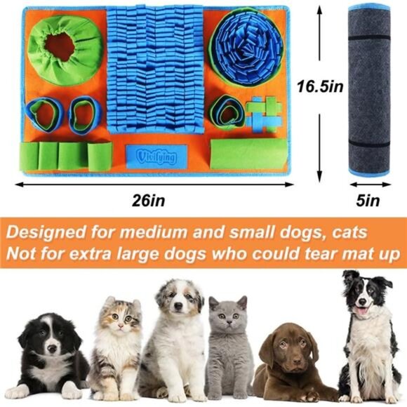 Snuffle Mat for Dogs,Interactive Dog Puzzle Toy for Boredom & Mental Stimulation - Picture 2 of 7